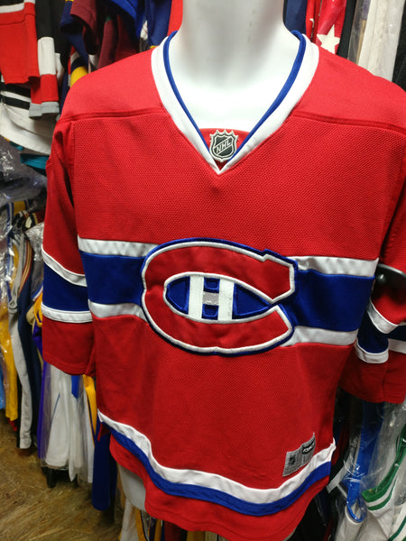 Vintage Montreal Canadiens CCM Hockey Jersey Size Large Red 