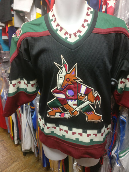 Vintage Starter Phoenix Coyotes Alternate NHL Hockey Jersey XL Green Sewn  blank