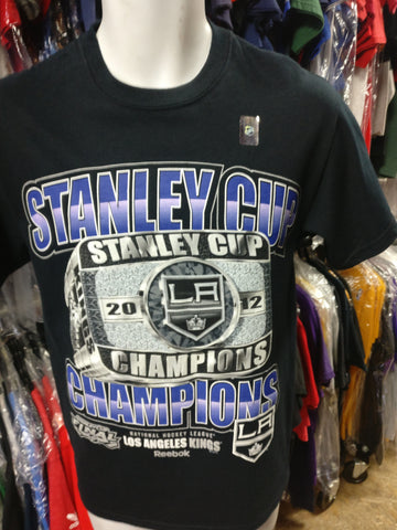 Vtg '12 LOS ANGELES KINGS NHL Stanley Cup Champs T-Shirt S (Deadstock)