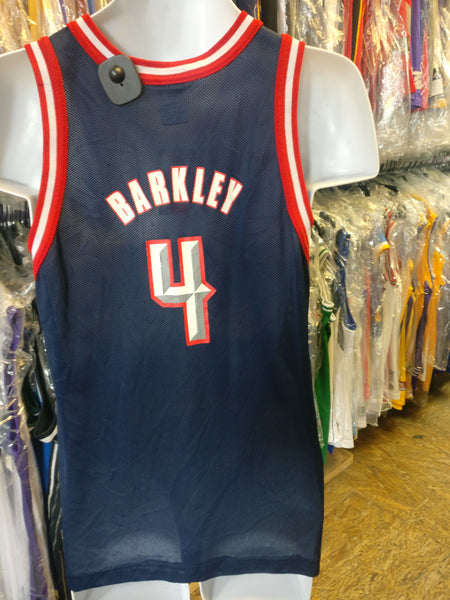 Charles Barkley Vintage Houston Rockets Starter Jersey Size 52 In