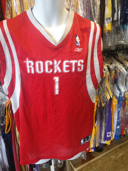 Vintage #1 TRACY McGRADY Houston Rockets NBA Reebok Jersey YXL