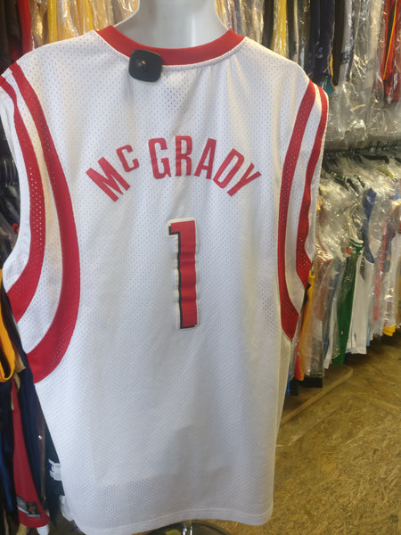Vintage Reebok Tracy McGrady Houston Rockets #1 Youth Medium M Jersey NBA