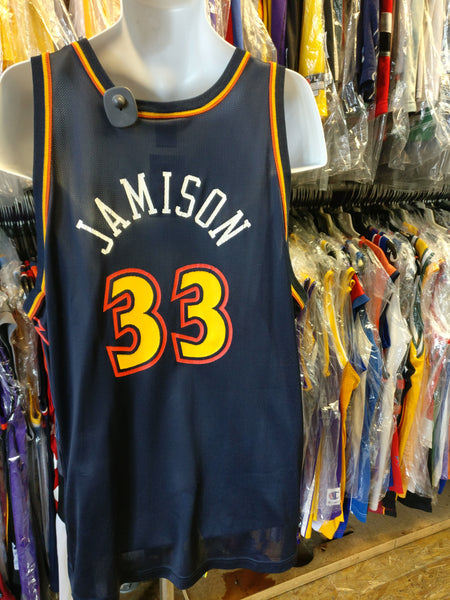 Vtg #33 ANTAWN JAMISON Golden State Warriors NBA Champion Jersey