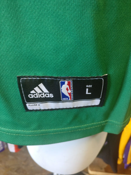 New Rajon Rondo Celtics Adidas Men’s Green With Black Large Swingman Size  Jersey