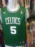 Vintage #5 KEVIN GARNETT Boston Celtics NBA Adidas Jersey YL