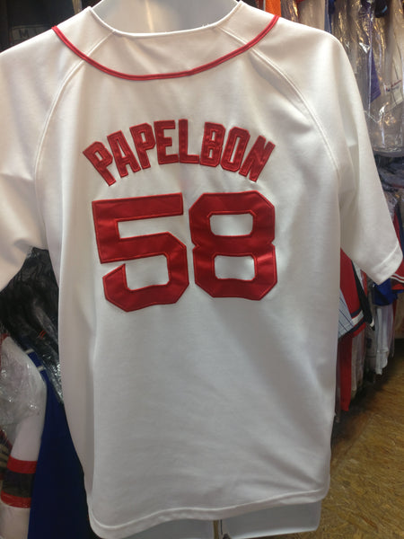 Vintage #58 JONATHAN PAPELBON Boston Red Sox MLB Majestic Jersey 18-20 –  XL3 VINTAGE CLOTHING