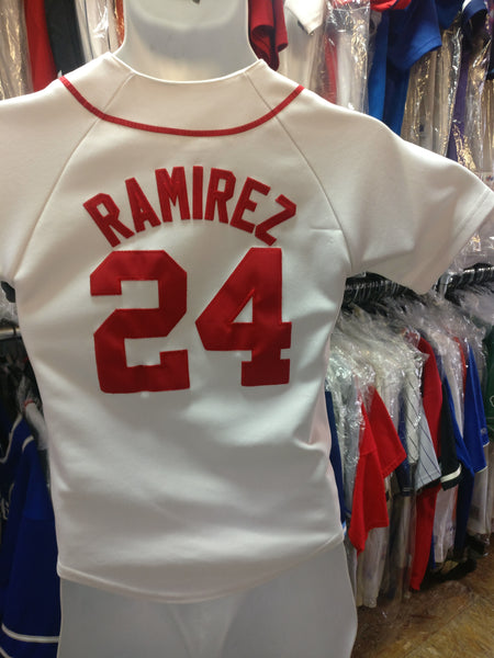 Vintage #24 MANNY RAMIREZ Boston Red Sox MLB Majestic Jersey S
