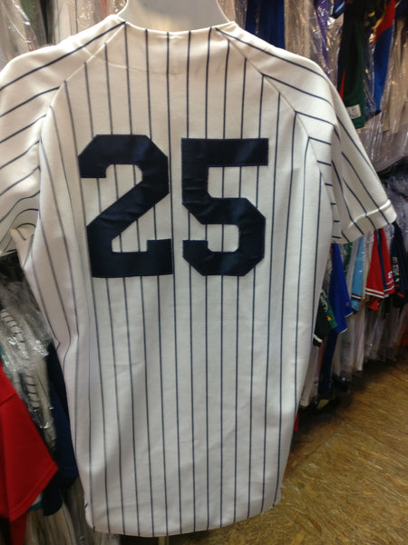 Vtg #25 JASON GIAMBI New York Yankees MLB Rawlings Authentic