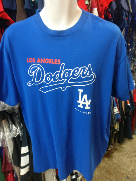 Vintage '87 LOS ANGELES DODGERS MLB Trench T-Shirt XL – XL3 VINTAGE CLOTHING