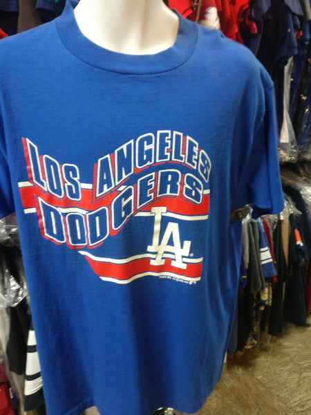 Vintage '90 LOS ANGELES DODGERS MLB Trench T-Shirt XL – XL3