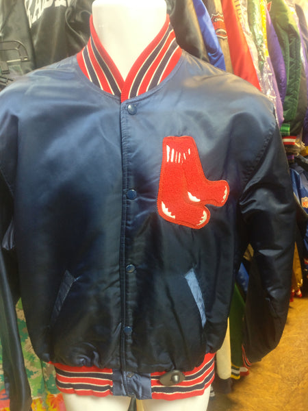 Vintage 80s BOSTON RED SOX MLB Starter Nylon Jacket L – XL3 VINTAGE CLOTHING