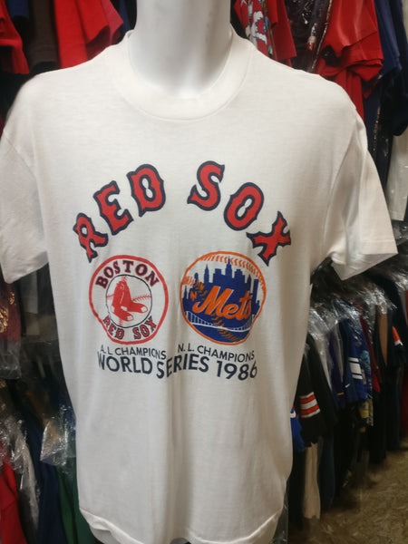 Vintage '86 RED SOX vs METS MLB World Series Touch Of Gold T-Shirt
