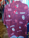Vintage OKLAHOMA SOONERS NCAA Reyn Spooner Rayon Hawaiian Shirt L