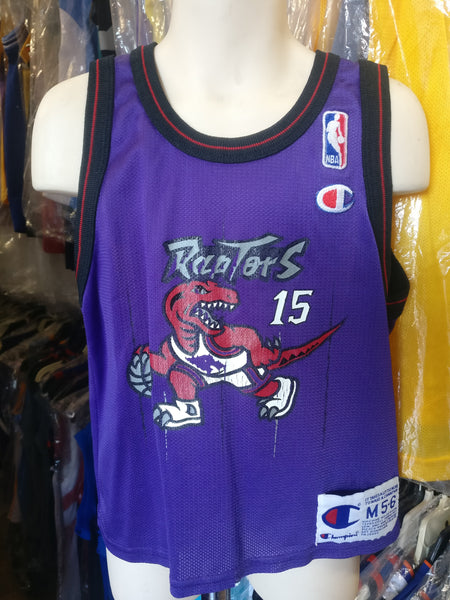Champion, Shirts, Vintage Champion Toronto Raptors Vince Carter 5 Jersey  Purple Black Size 44 L