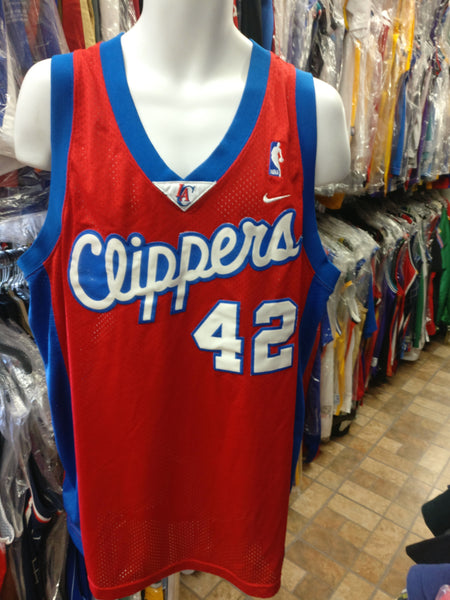 42 ELTON BRAND Los Angeles Clippers NBA Forward White Throwback Jersey