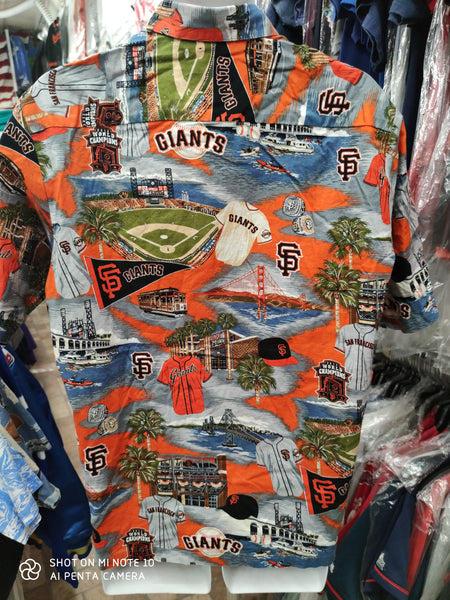 Vintage SAN FRANCISCO GIANTS MLB Reyn Spooner Rayon Hawaiian Shirt
