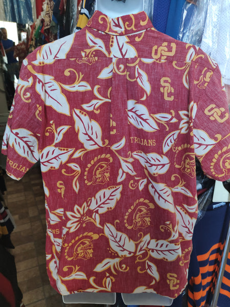 Vintage USC TROJANS NCAA Reyn Spooner Cotton Hawaiian Shirt XXL