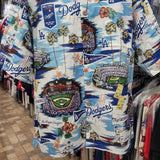 Vintage LOS ANGELES DODGERS MLB Reyn Spooner Cotton Hawaiian Shirt XL
