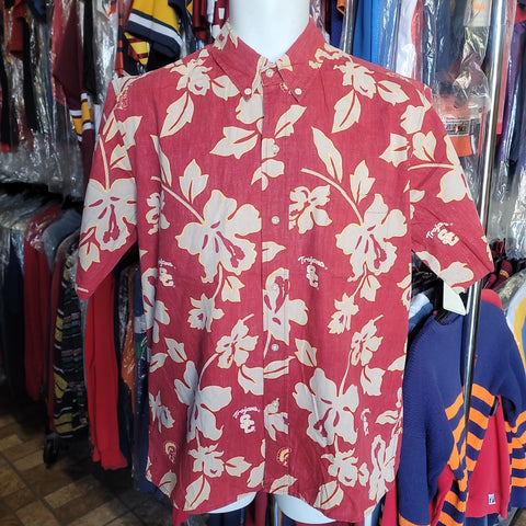 Vintage USC TROJANS NCAA Reyn Spooner Cotton Hawaiian Shirt M