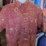 Vintage USC TROJANS NCAA Ke Nui Cotton Hawaiian Shirt L