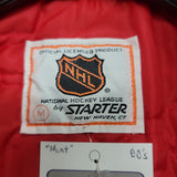 Vintage 80s NEW JERSEY DEVILS NHL Starter Nylon Jacket M (Mint)