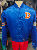 Vintage 90s DENVER BRONCOS NFL Back Patch Starter Nylon Jacket L
