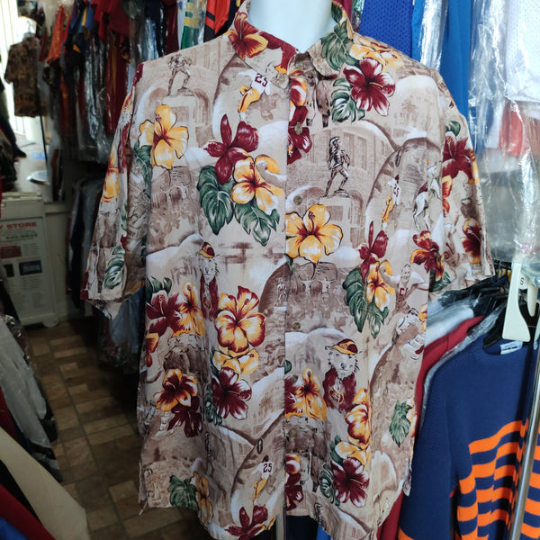 Vintage USC TROJANS NCAA Ke Nui Cotton Hawaiian Shirt XXL