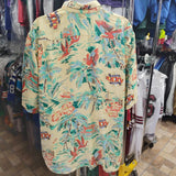 Vintage '01 SUPER BOWL XXXV NFL Rayon Hawaiian Shirt XXXL