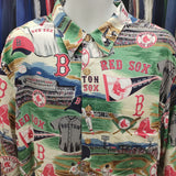 Vintage BOSTON RED SOX MLB Reyn Spooner Rayon Hawaiian Shirt XL