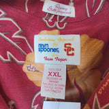 Vintage USC TROJANS NCAA Reyn Spooner Silk Hawaiian Shirt XXL