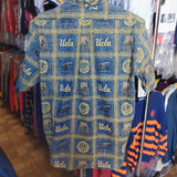 VtgUCLA BRUINS Reyn Spooner Cotton/Polyester Hawaiian Shirt LDeadstock