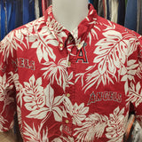 Vintage ANAHEIM ANGELS MLB Reyn Spooner Cotton Hawaiian Shirt XXL