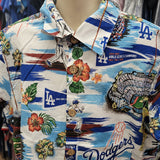 Vintage LOS ANGELES DODGERS MLB Reyn Spooner Cotton Hawaiian Shirt YM