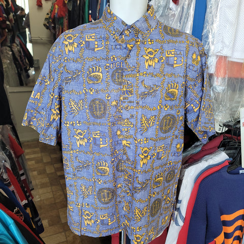 Vintage UCLA BRUINS NCAA Reyn Spooner Rayon Hawaiian Shirt XL – XL3 VINTAGE  CLOTHING