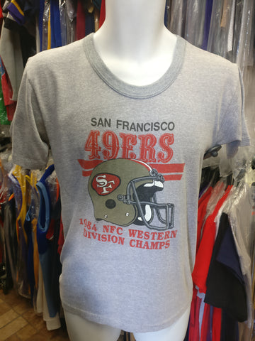 Vtg '84 SAN FRANCISCO 49ERS NFL NFC Western Division Champs T-Shirt M