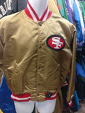 Vintage 90s SAN FRANCISCO 49ers NFL Back Patch Starter Nylon Jacket M