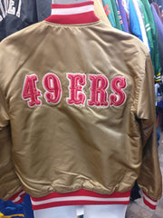 Vintage 90s SAN FRANCISCO 49ers NFL Back Patch Starter Hooded