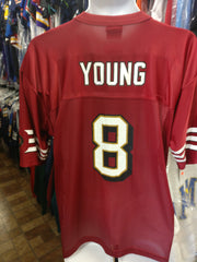 Nike San Francisco 49ers #8 Steve Young White Game Womens Jersey