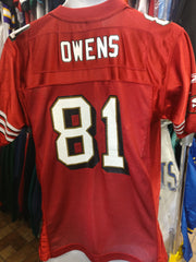 Terrell Owens San Francisco 49ers Autographed NFL Reebok Red Jersey