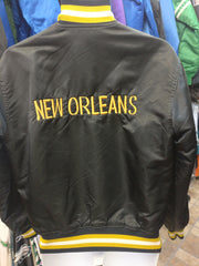 VTG New Orleans Saints NFL Proline Starter Satin Jacket Embroidery Size M  USA