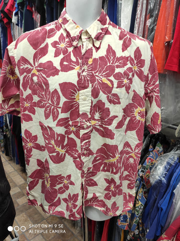 ST. LOUIS CARDINALS Reyn Spooner Button Front Shirt Hawaiian Size L Large  Rayon