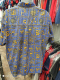 Vintage UCLA BRUINS NCAA Ke Nui Cotton Hawaiian Shirt XL