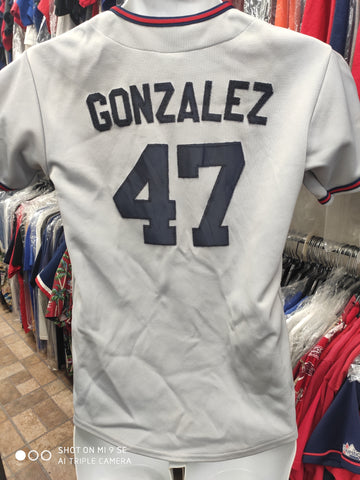 Vintage #47 GIO GONZALEZ Washington Nationals MLB Majestic Jersey YL