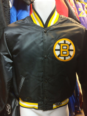 Vintage 80s BOSTON BRUINS NHL Starter Nylon Jacket YL - #XL3VintageClothing