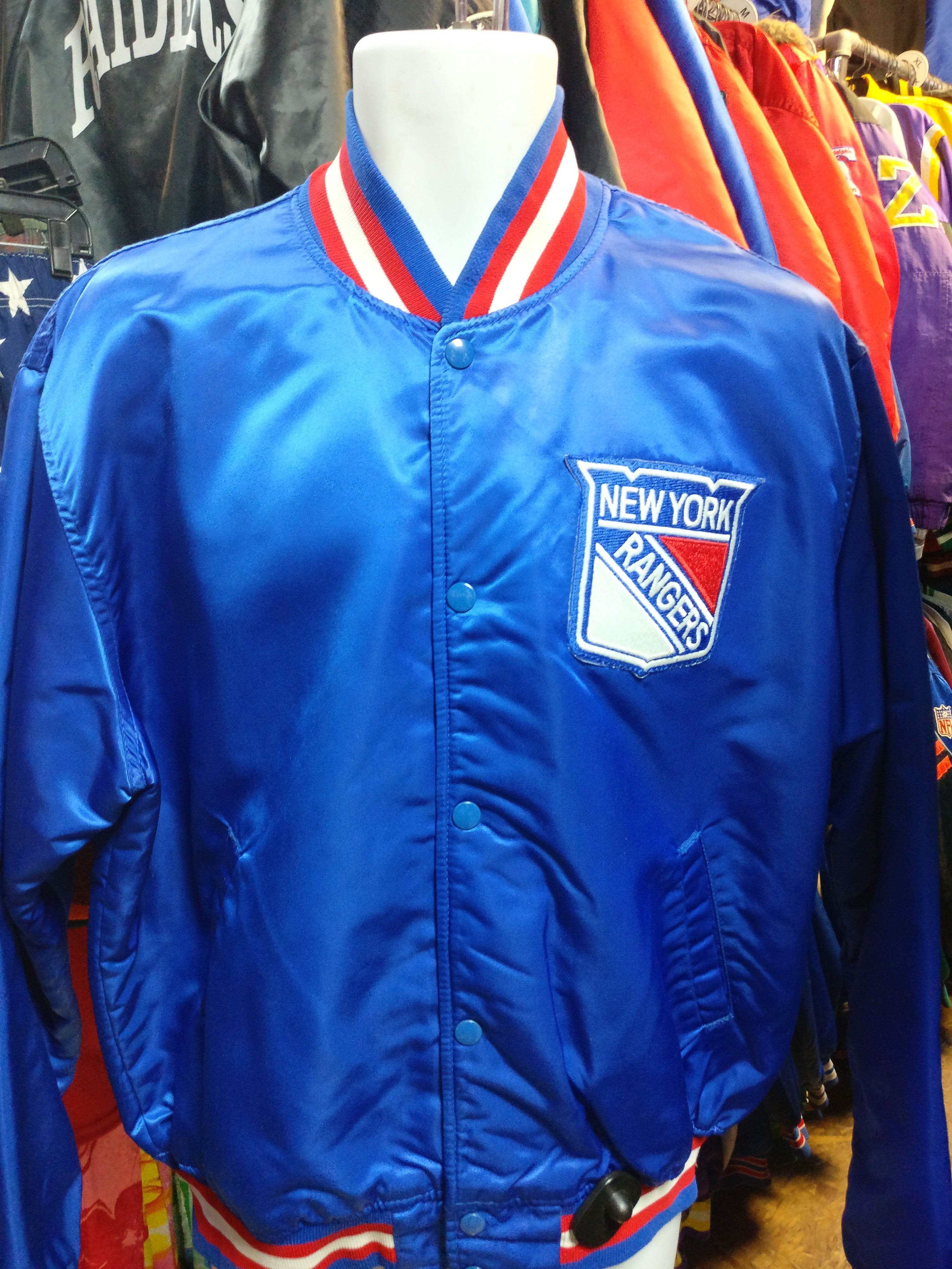 90s STARTAR NHL カナックス　ナイロンジャケット　ジャンパー 90s STARTER NHL San Jose Sharks nylon jacket – NEVERKNOWS