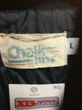 Vtg 80s PITTSBURGH PENGUINS Back Print NHL Chalk Line Nylon Jacket L - #XL3VintageClothing