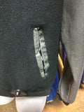 Vintage 80s SAN JOSE SHARKS NHL Back Patch Chalk Line Varsity Jacket M