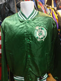 Vintage 80s BOSTON CELTICS NBA Back Patch Locker Line Nylon Jacket L - #XL3VintageClothing