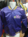 Vintage 80s UTAH JAZZ NBA Chalk Line Back Patch Jacket S - #XL3VintageClothing