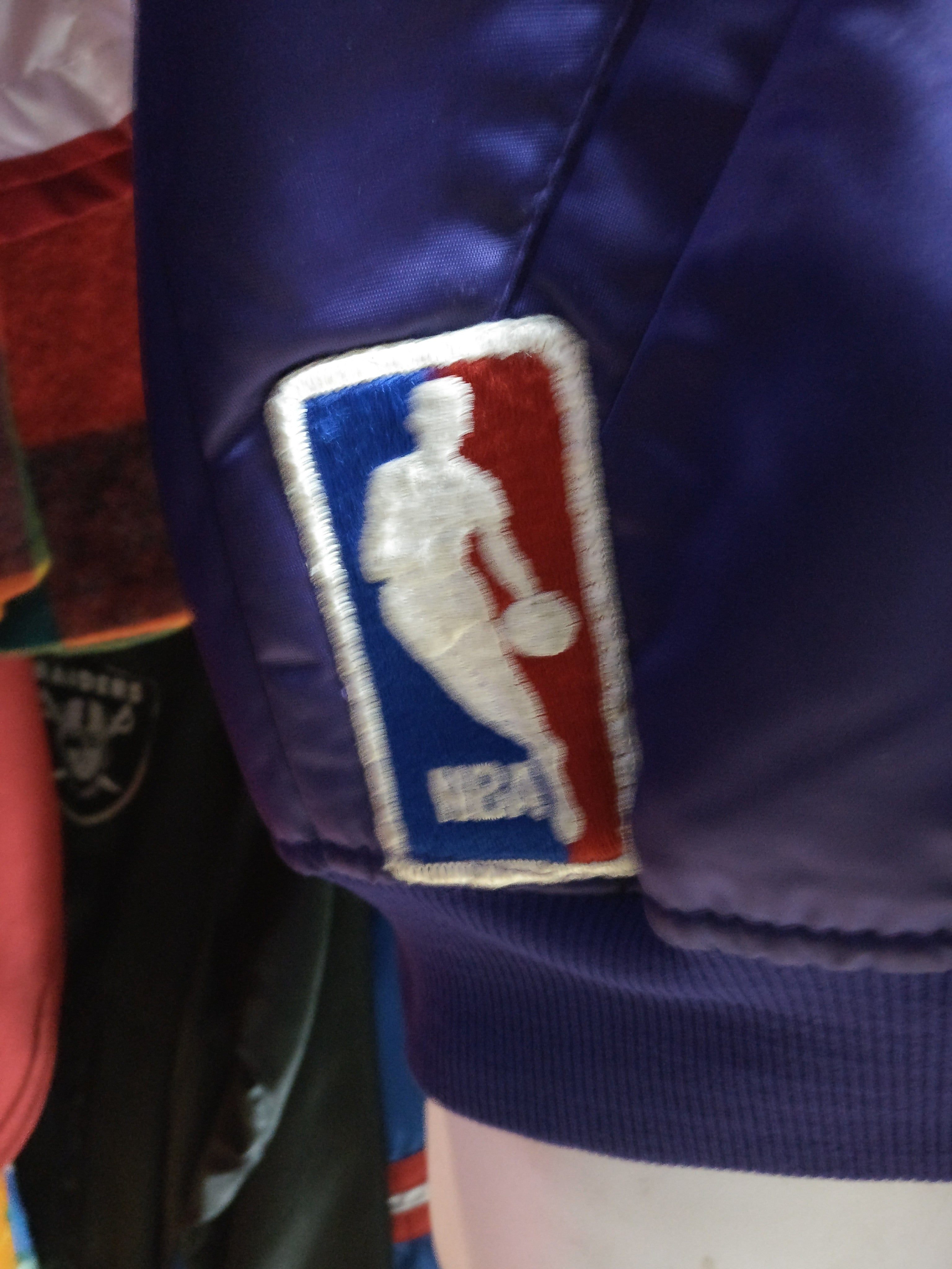 Vtg 80s LOS ANGELES LAKERS NBA Starter Purple Nylon Jacket L (Mint ...